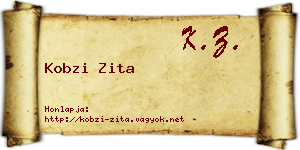 Kobzi Zita névjegykártya